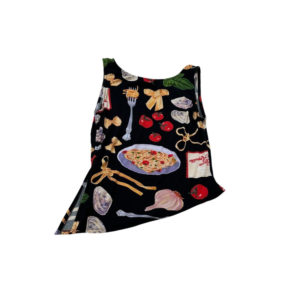 Lisa Says Gah Buon Appetito Erin Asymmetric Tank Top Size S